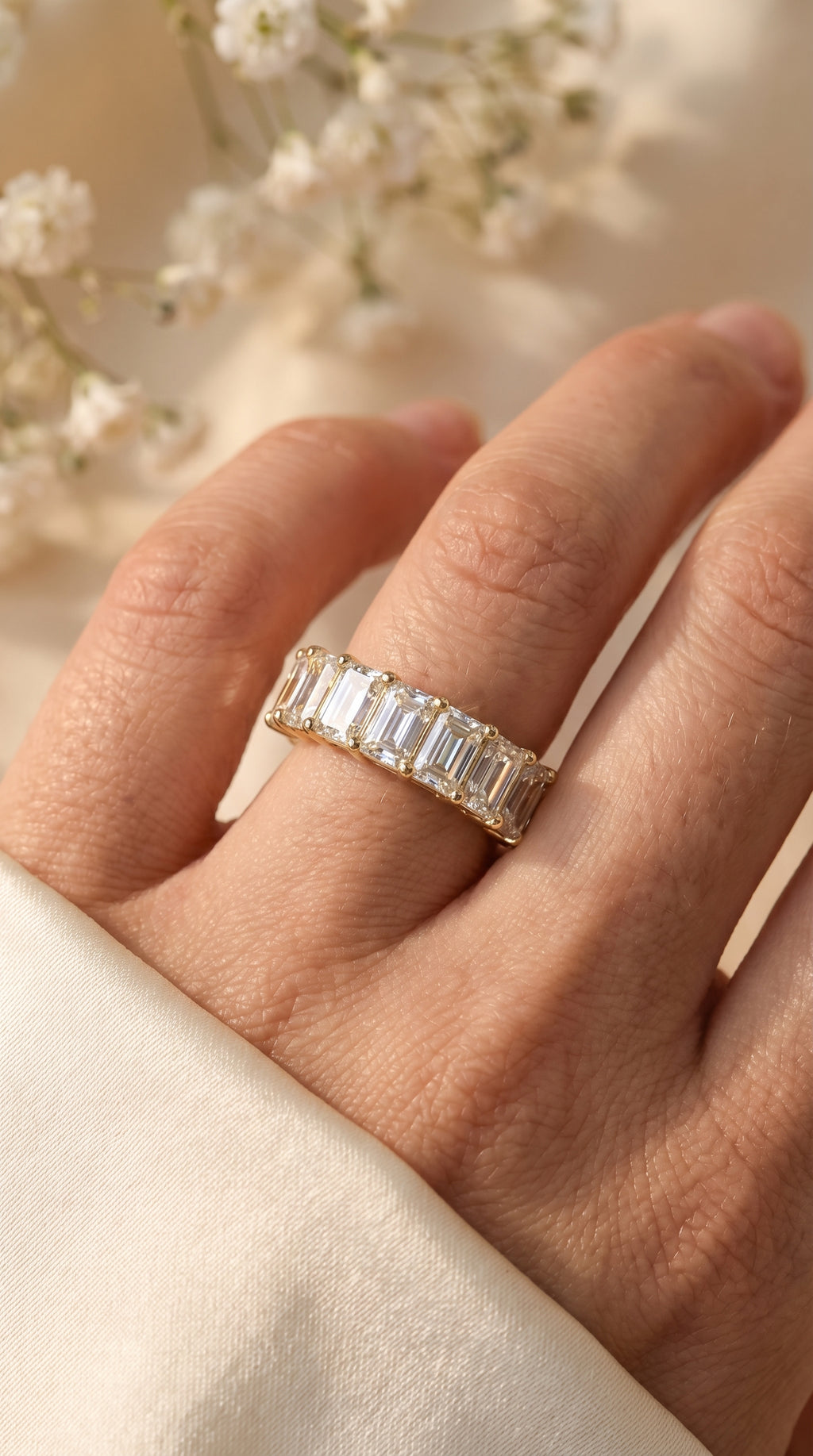 Timeless Luxury Emerald Shape Diamond Ring
