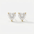 Heart Diamond Earring Stud