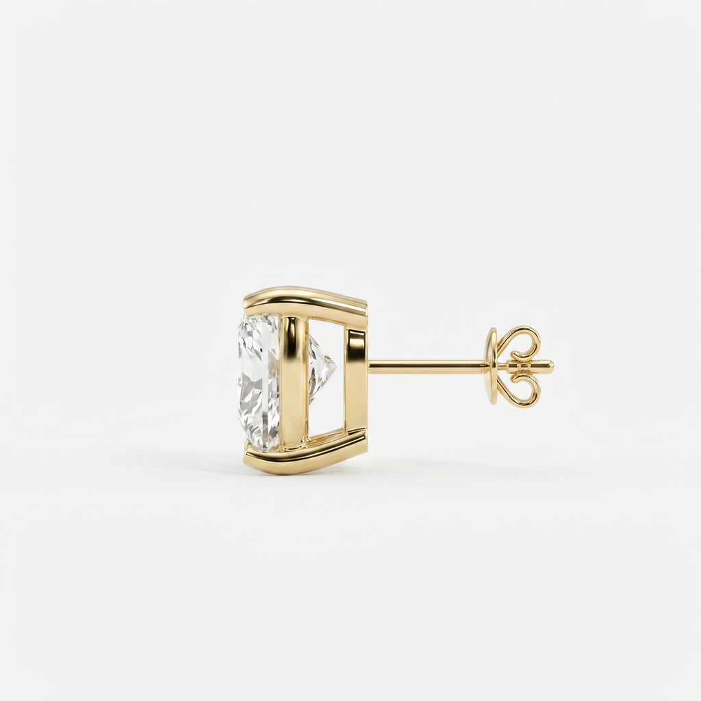 Heart Diamond Earring Stud