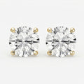 Round Diamond Earring Stud