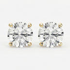 Round Diamond Earring Stud