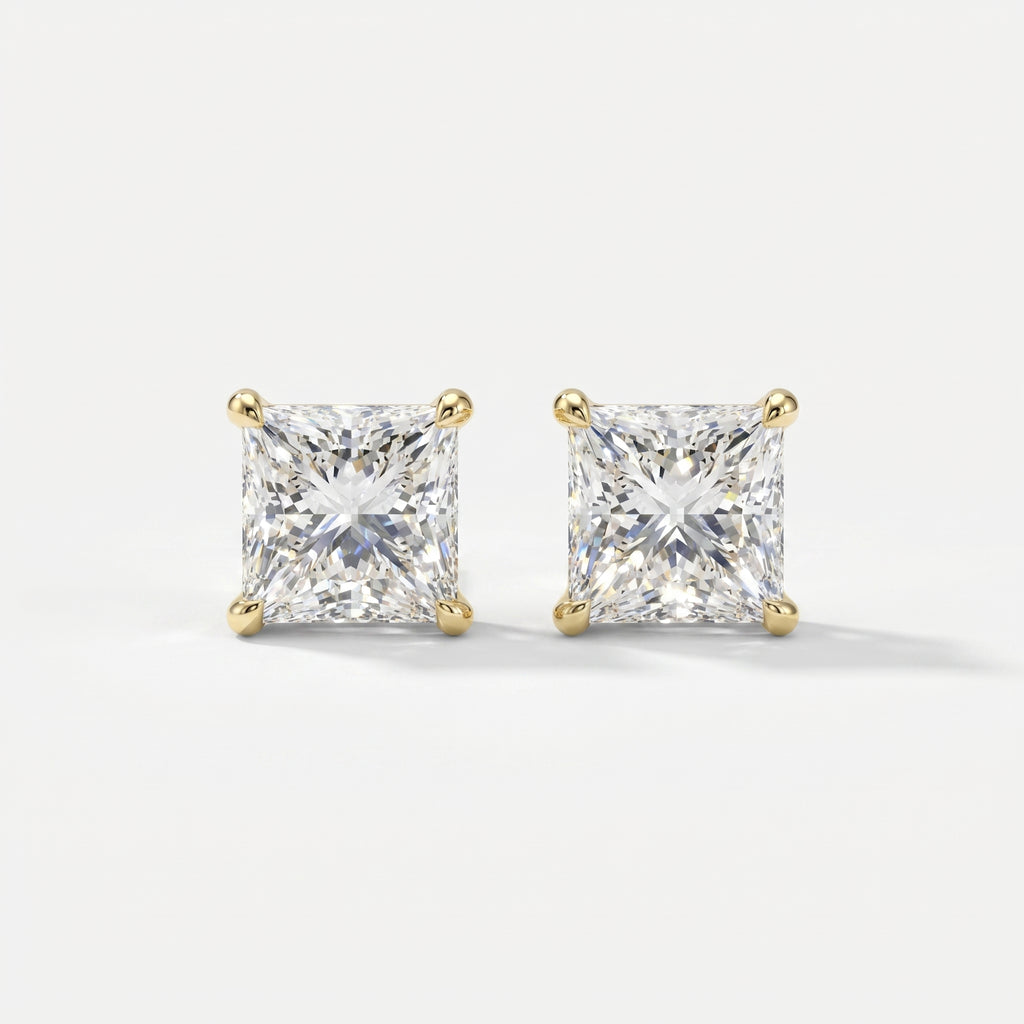 Princess Diamond Earring Stud