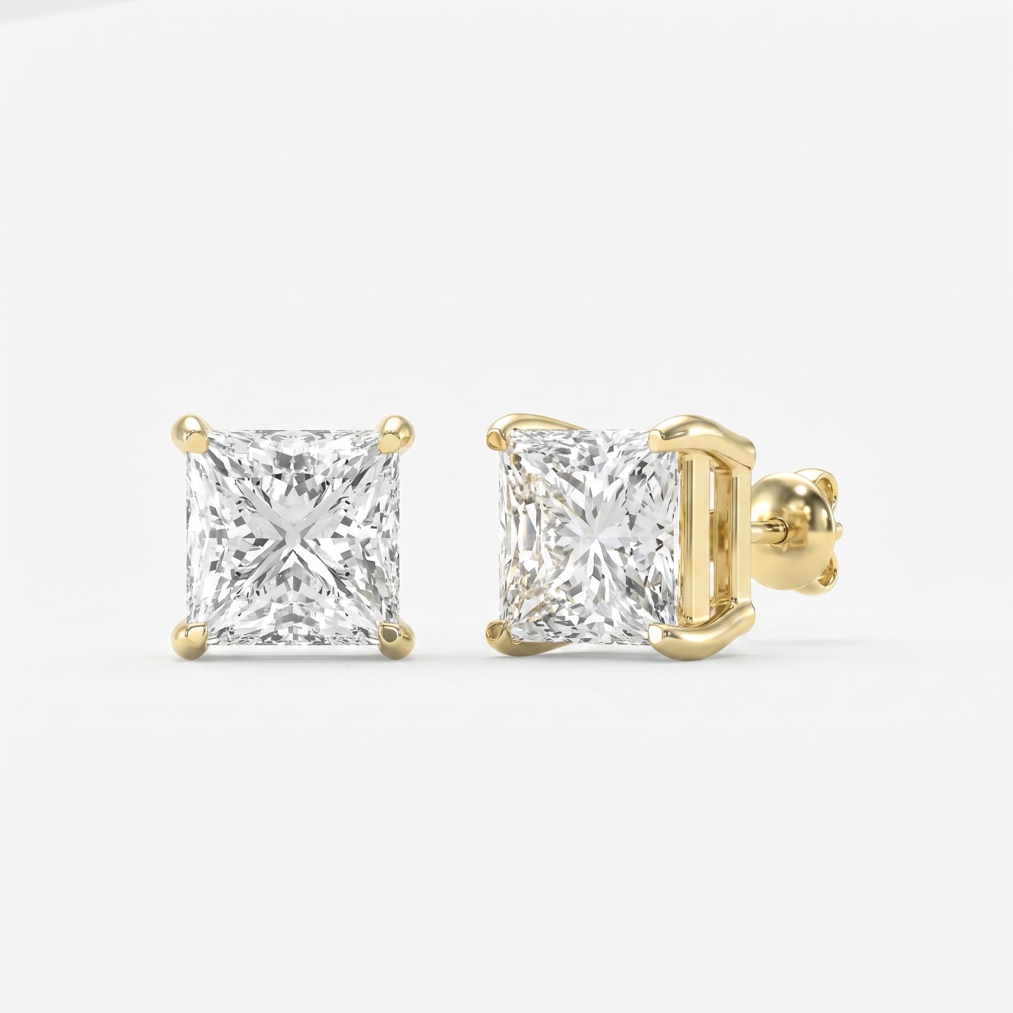 Princess Diamond Earring Stud