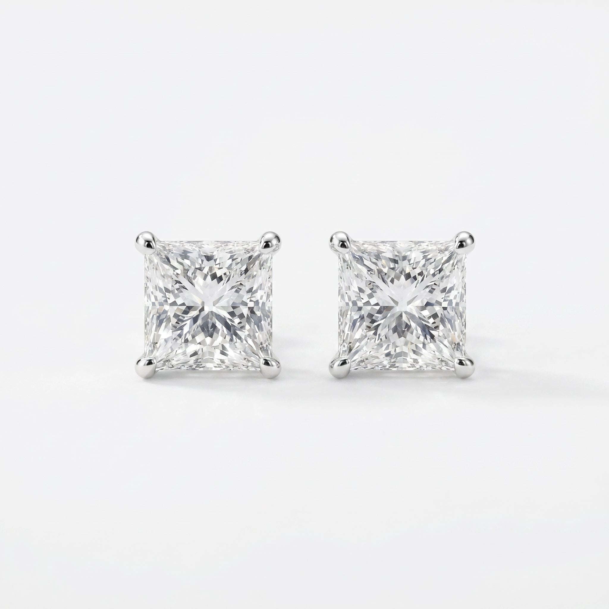 Princess Diamond Earring Stud