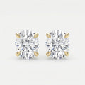 Oval Diamond Earring Stud