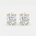 Oval Diamond Earring Stud