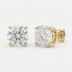 Round Diamond Earring Stud