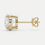 Round Diamond Earring Stud