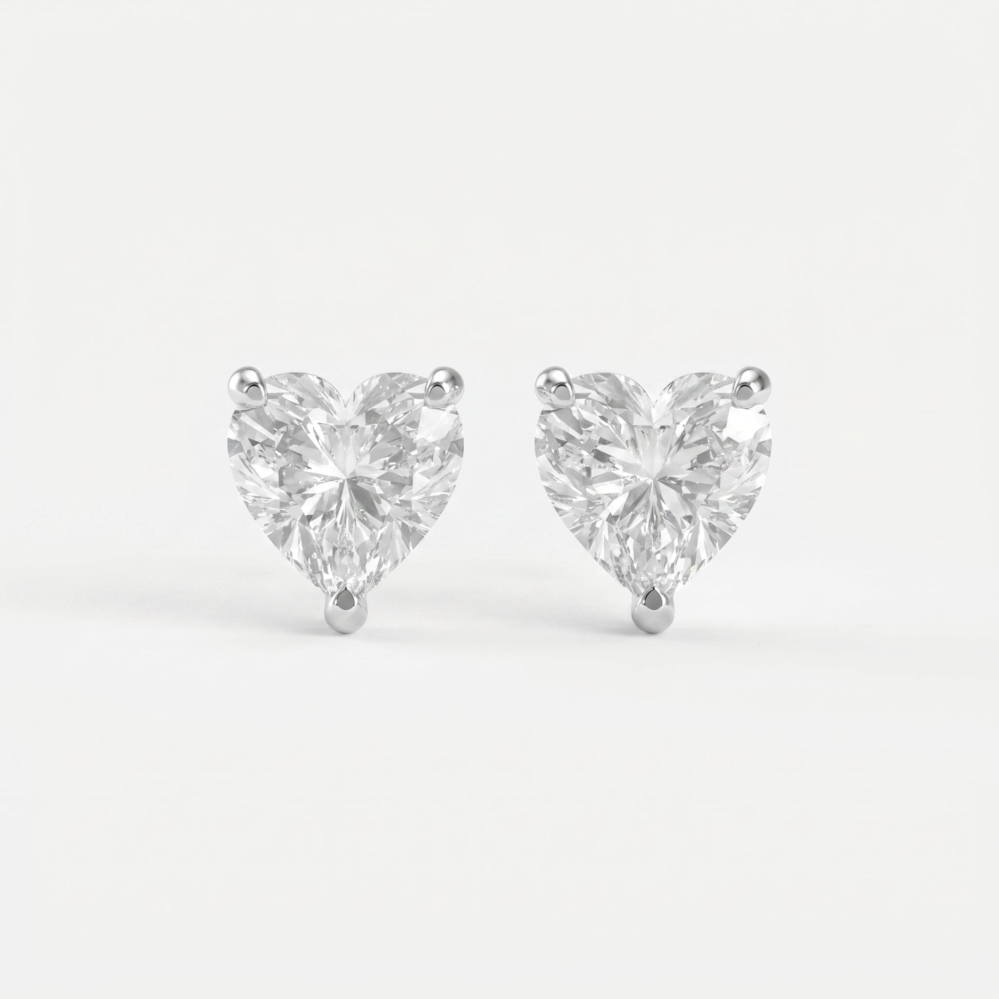 Heart Diamond Earring Stud