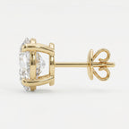 Oval Diamond Earring Stud