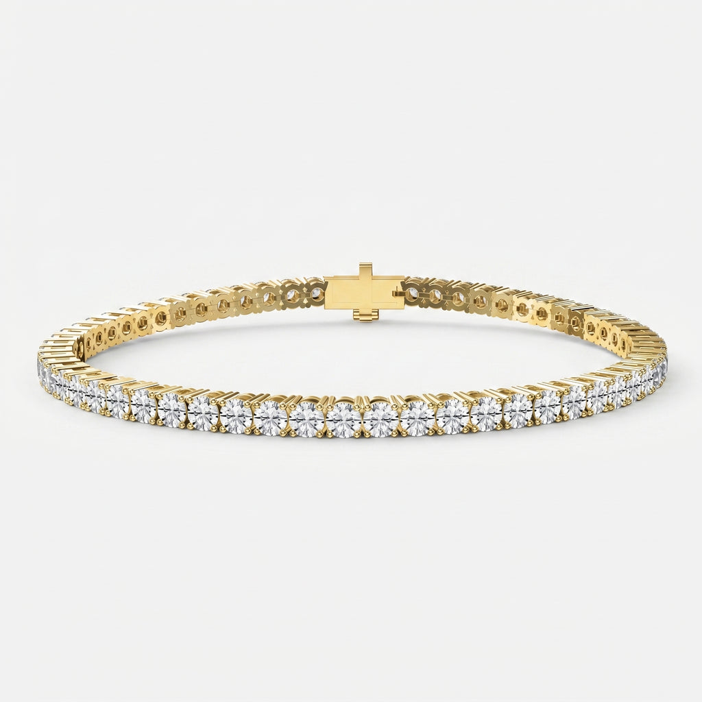 Round Diamond Tennis Bracelet