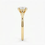 Classic Oval Shape Diamond Solitaire Engagement Ring