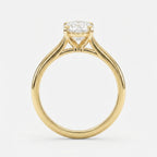 Classic Oval Shape Diamond Solitaire Engagement Ring