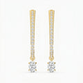 Hoops Diamond Pavé Solitaire Fine Jewelry