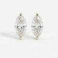 Marquise 2-Prong Lab-Grown Diamond Stud Earrings