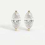Marquise 2-Prong Lab-Grown Diamond Stud Earrings