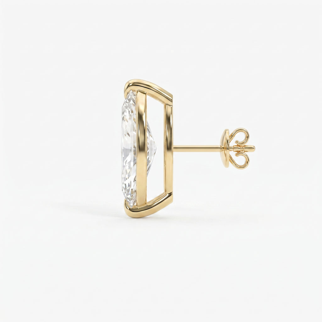 Marquise 2-Prong Lab-Grown Diamond Stud Earrings