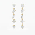 Multi Shape Diamond Drop Earring
