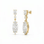 Triple Cut Drop Dangle Design Earring