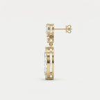 Triple Cut Drop Dangle Design Earring