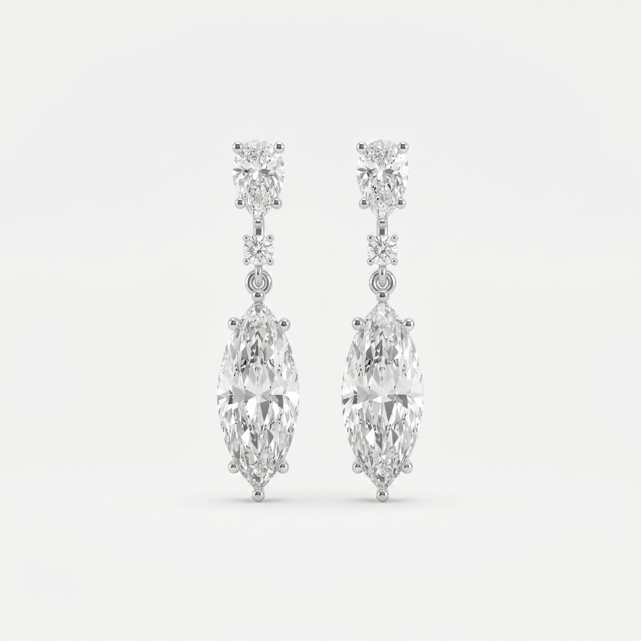 Triple Cut Drop Dangle Design Earring