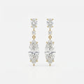 Triple Cut Drop Dangle Design Earring