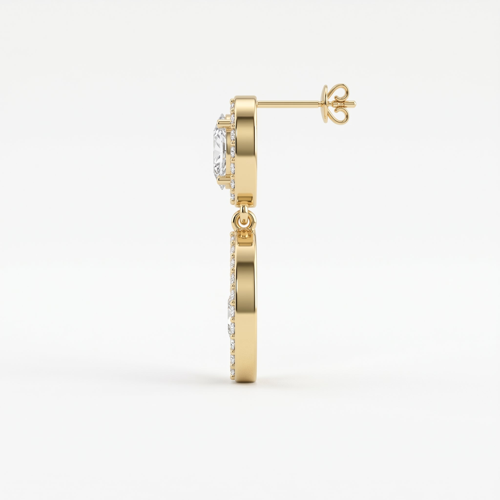Elegant Multi Diamond Drop & Dangle Earring