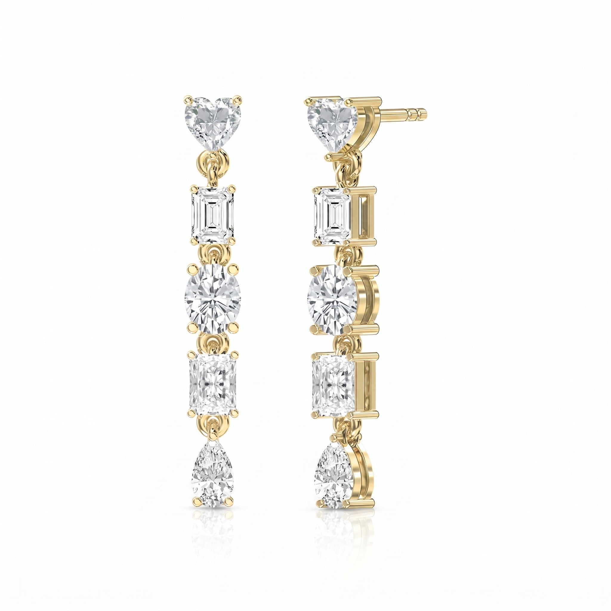 Elegant Multi Drop And Dangle Earring