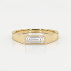 Haiden Bezel Setting Baguette Diamond Solitaire Ring