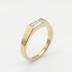 Haiden Bezel Setting Baguette Diamond Solitaire Ring