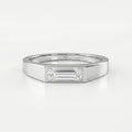 Haiden Bezel Setting Baguette Diamond Solitaire Ring