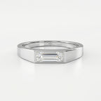 Haiden Bezel Setting Baguette Diamond Solitaire Ring
