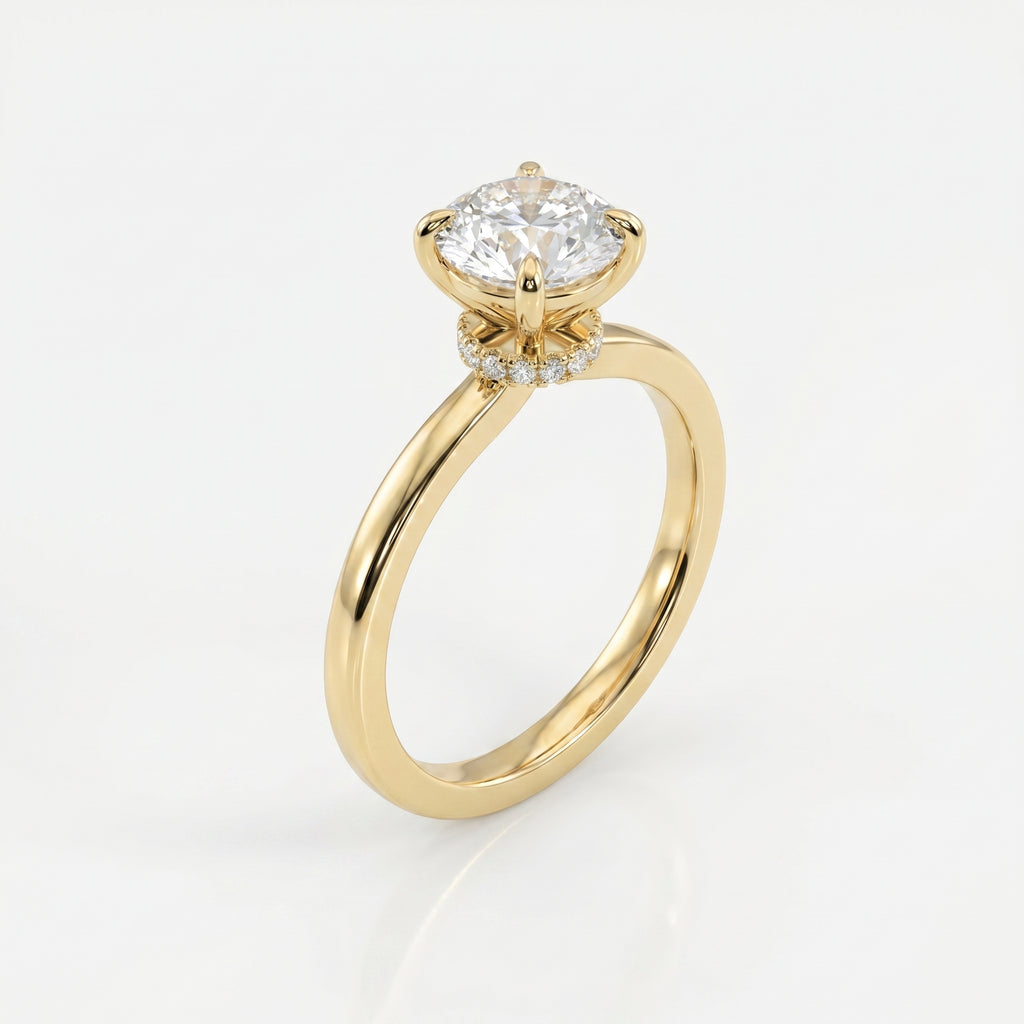 Luna Veil Round Ring