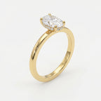 Vellore Aura Oval Hidden Halo Ring