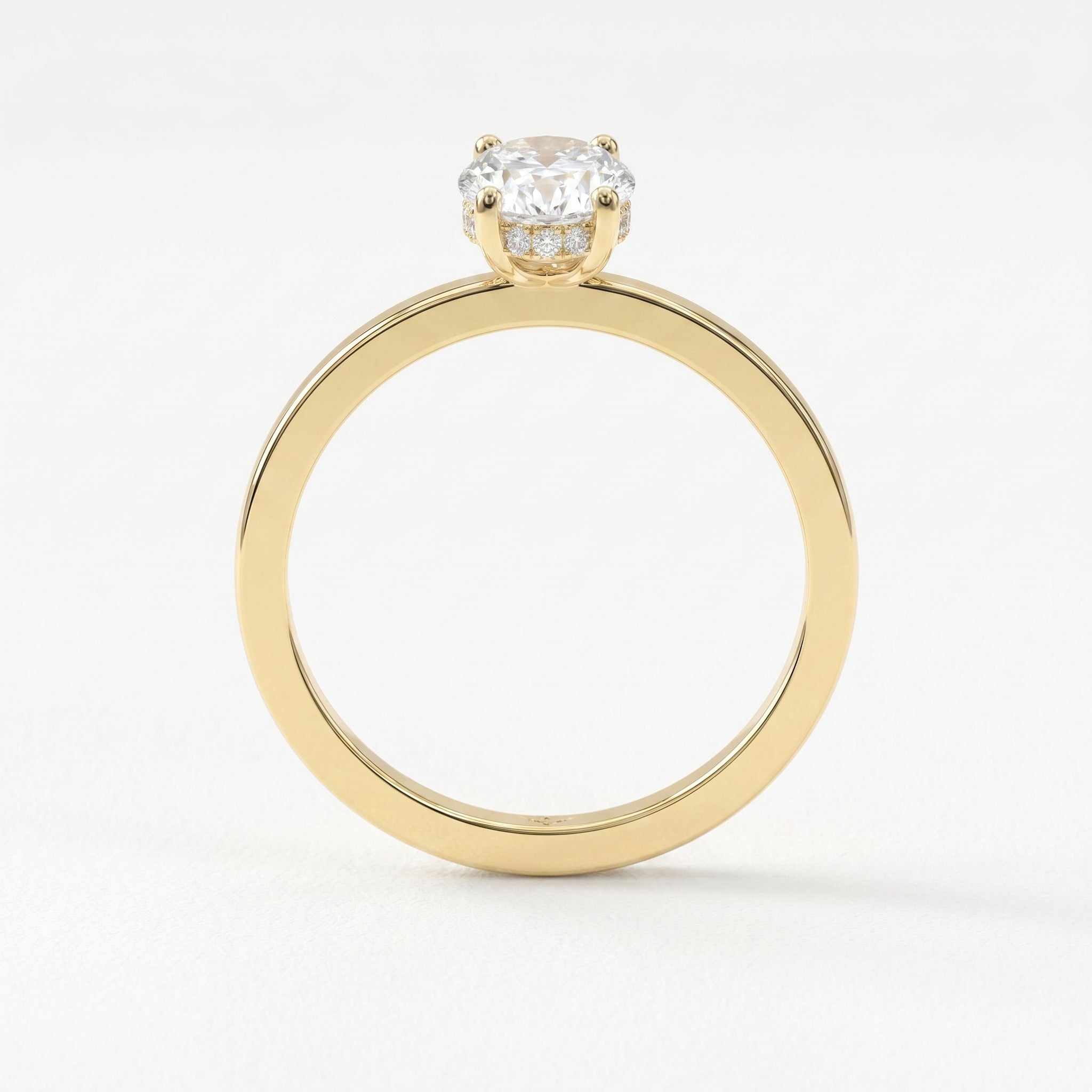 Vellore Aura Oval Hidden Halo Ring