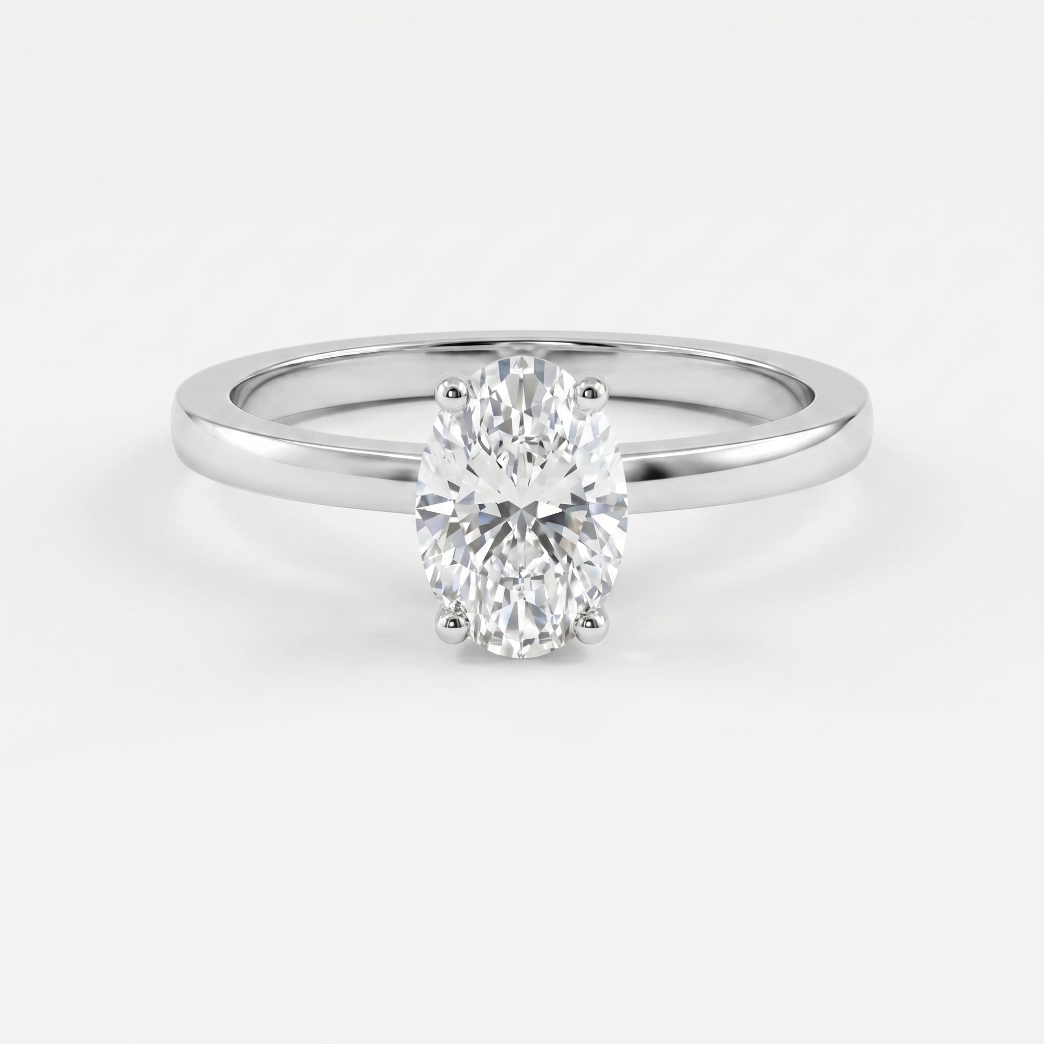 Vellore Aura Oval Hidden Halo Ring