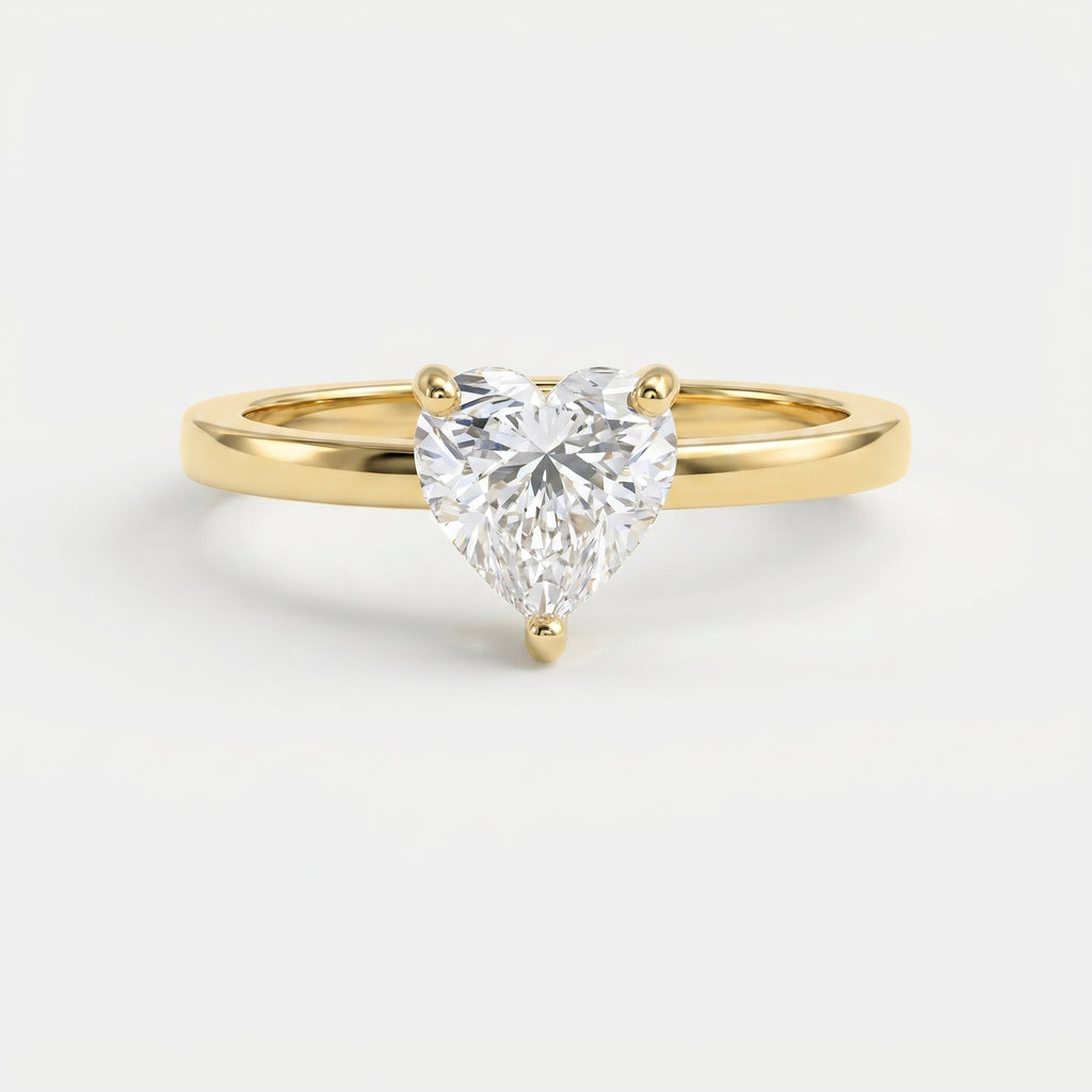Amour Whisper Heart Hidden Halo Ring