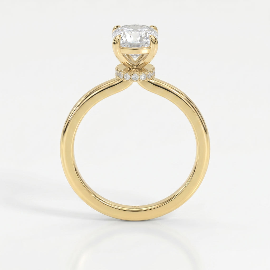 Velvet Aura Cushion Ring