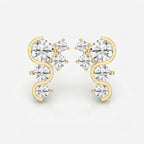 Celestial Strea Round Diamond Fashion Earrings