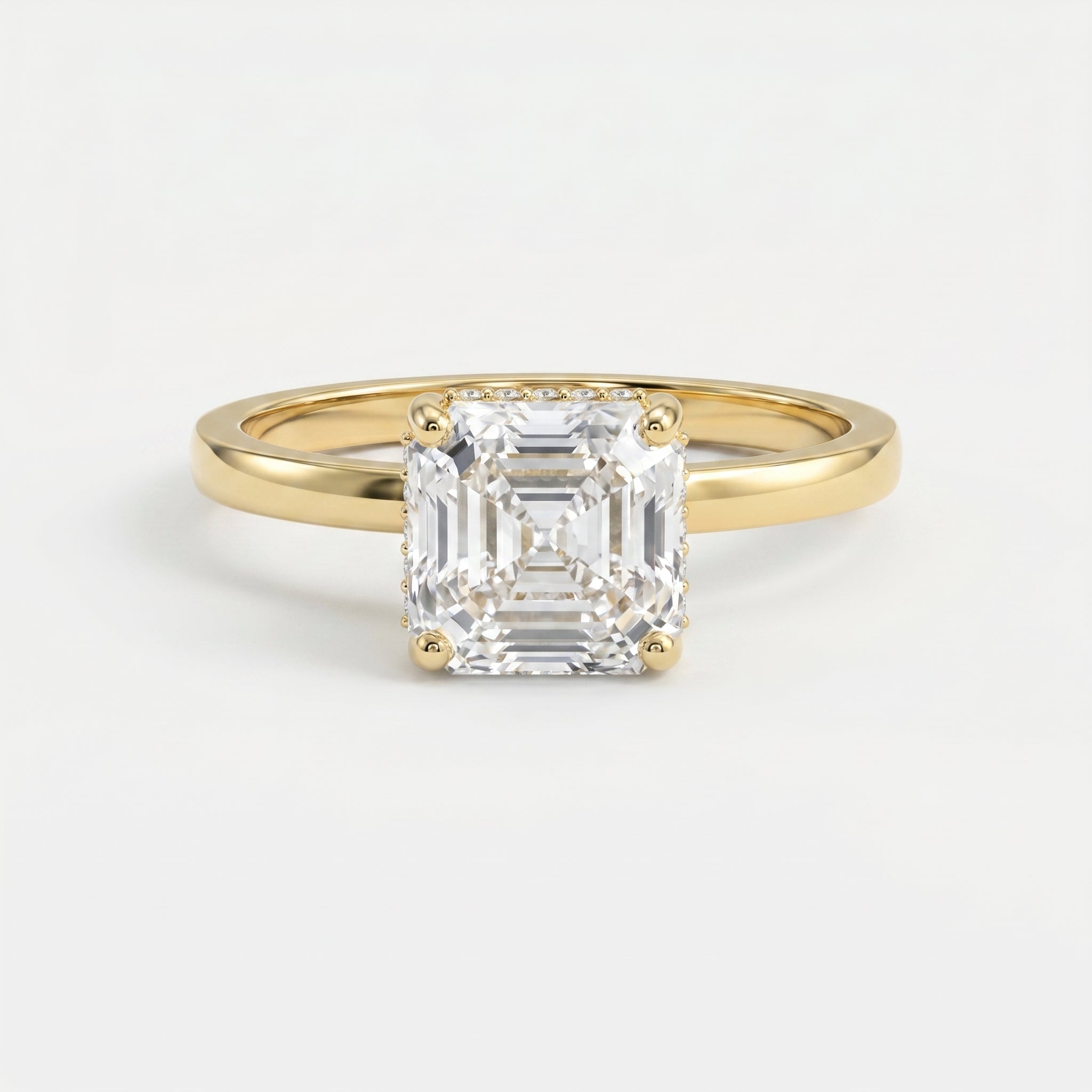 Axis Veil Asscher Ring
