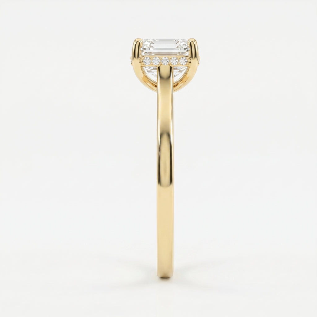 Axis Veil Asscher Ring