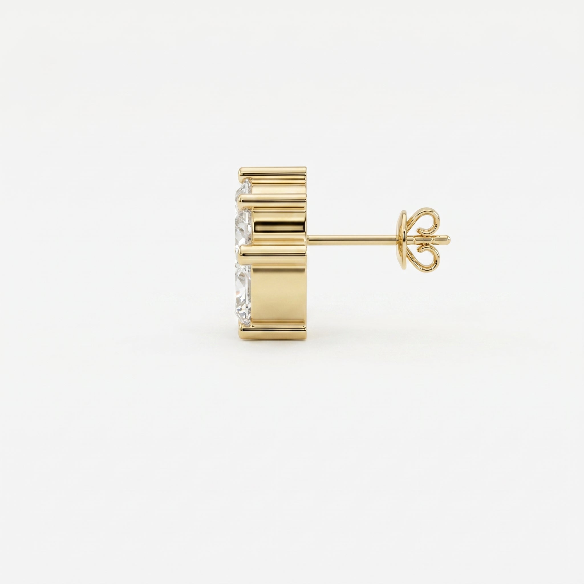 Heart Diamond Cluster Design Fashion Earrings