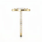 Marquise cut diamond Side Stone Engagement ring