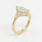 Noble Arc Marquise Ring