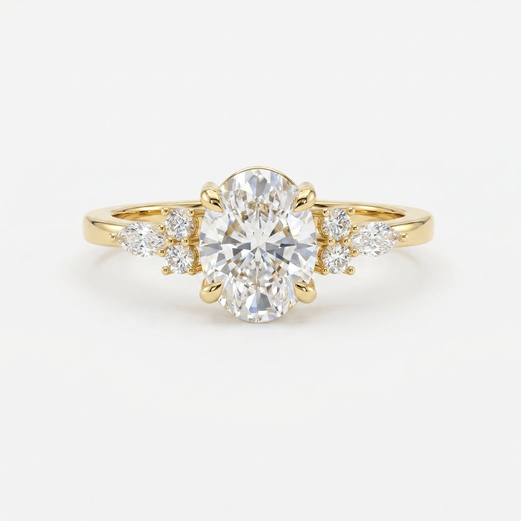 Soft Arc Oval Ring