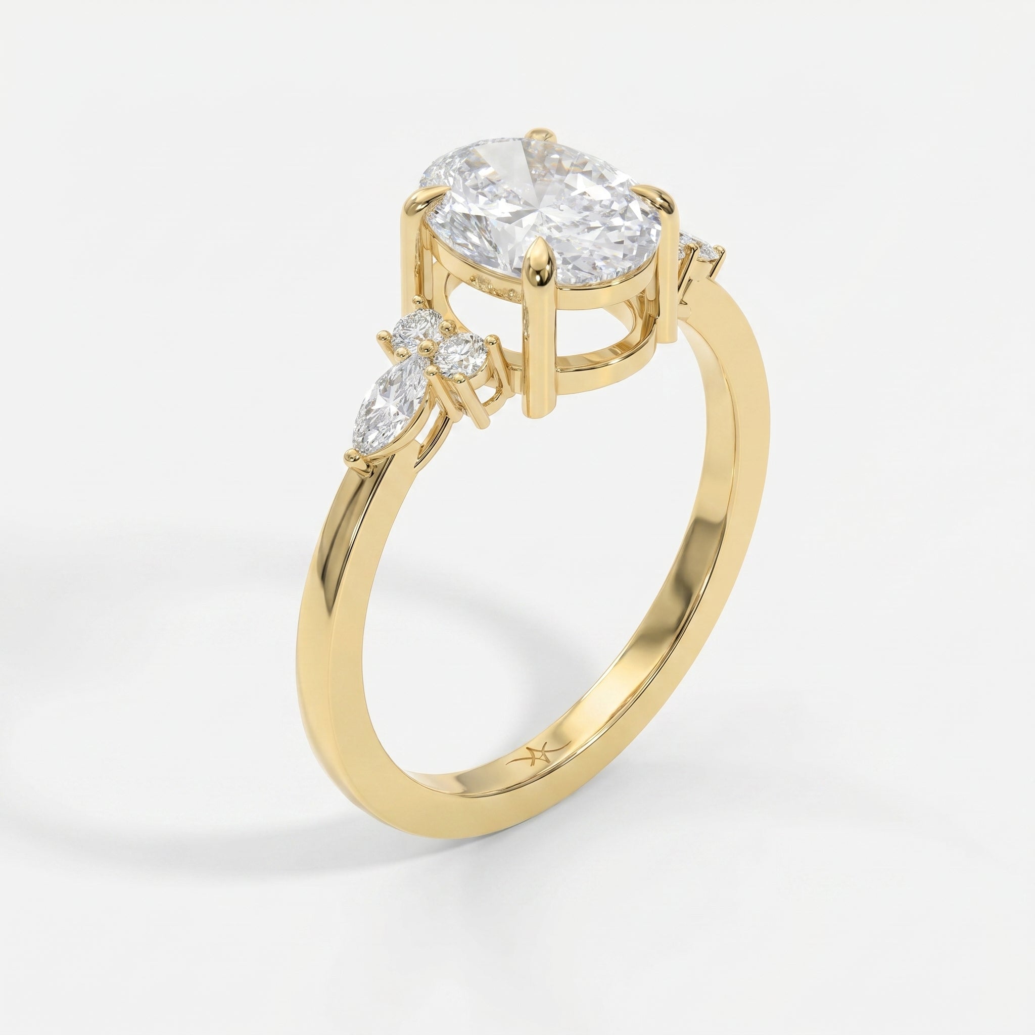 Soft Arc Oval Ring