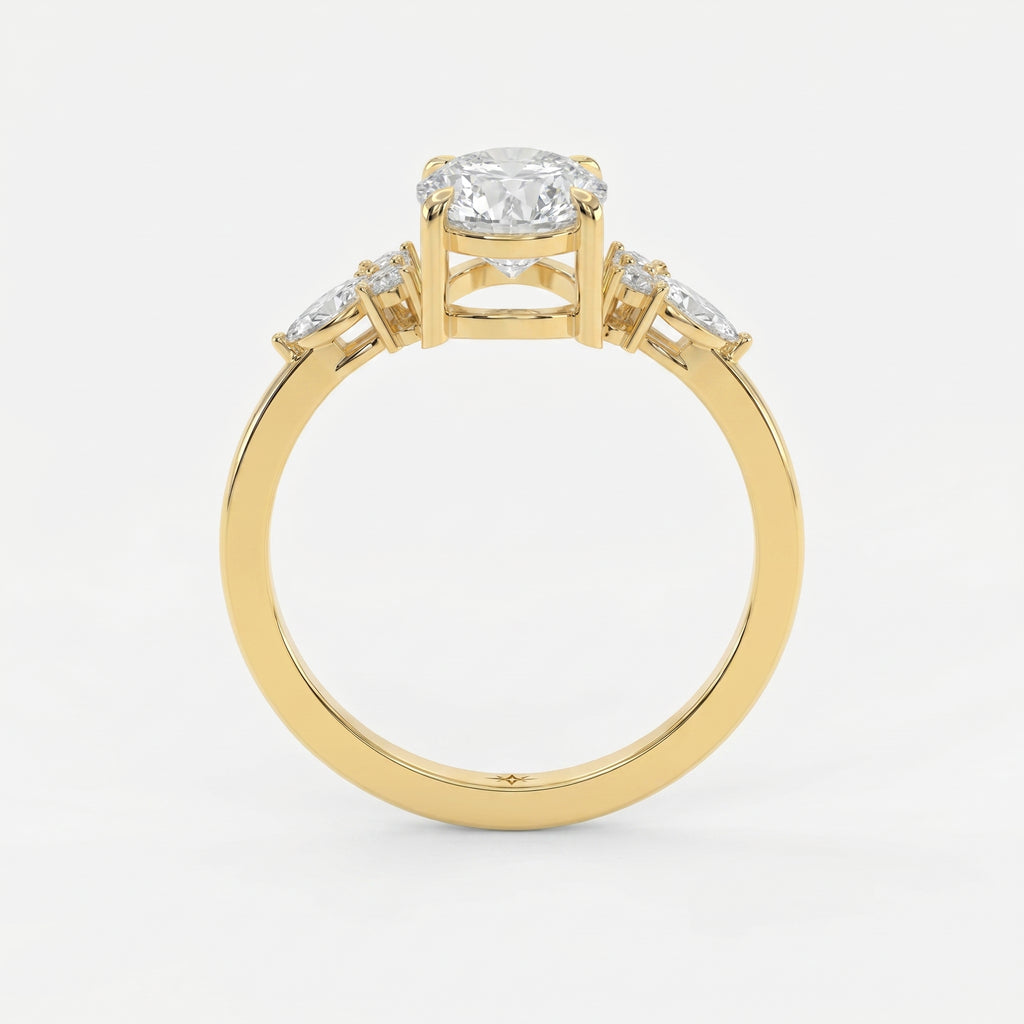 Soft Arc Oval Ring