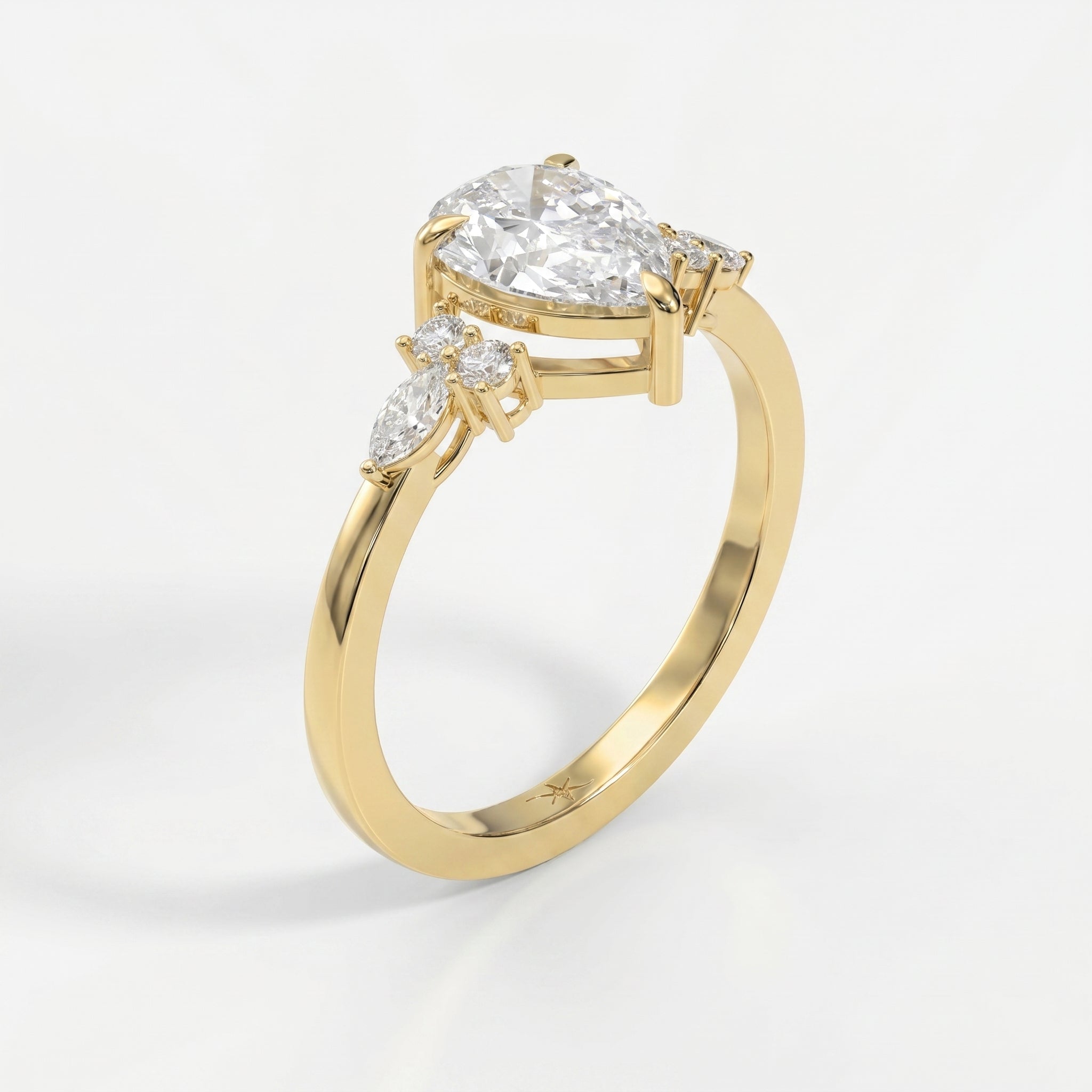 Teardrop Grace Pear Ring