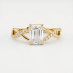 Pure Flow Emerald Ring