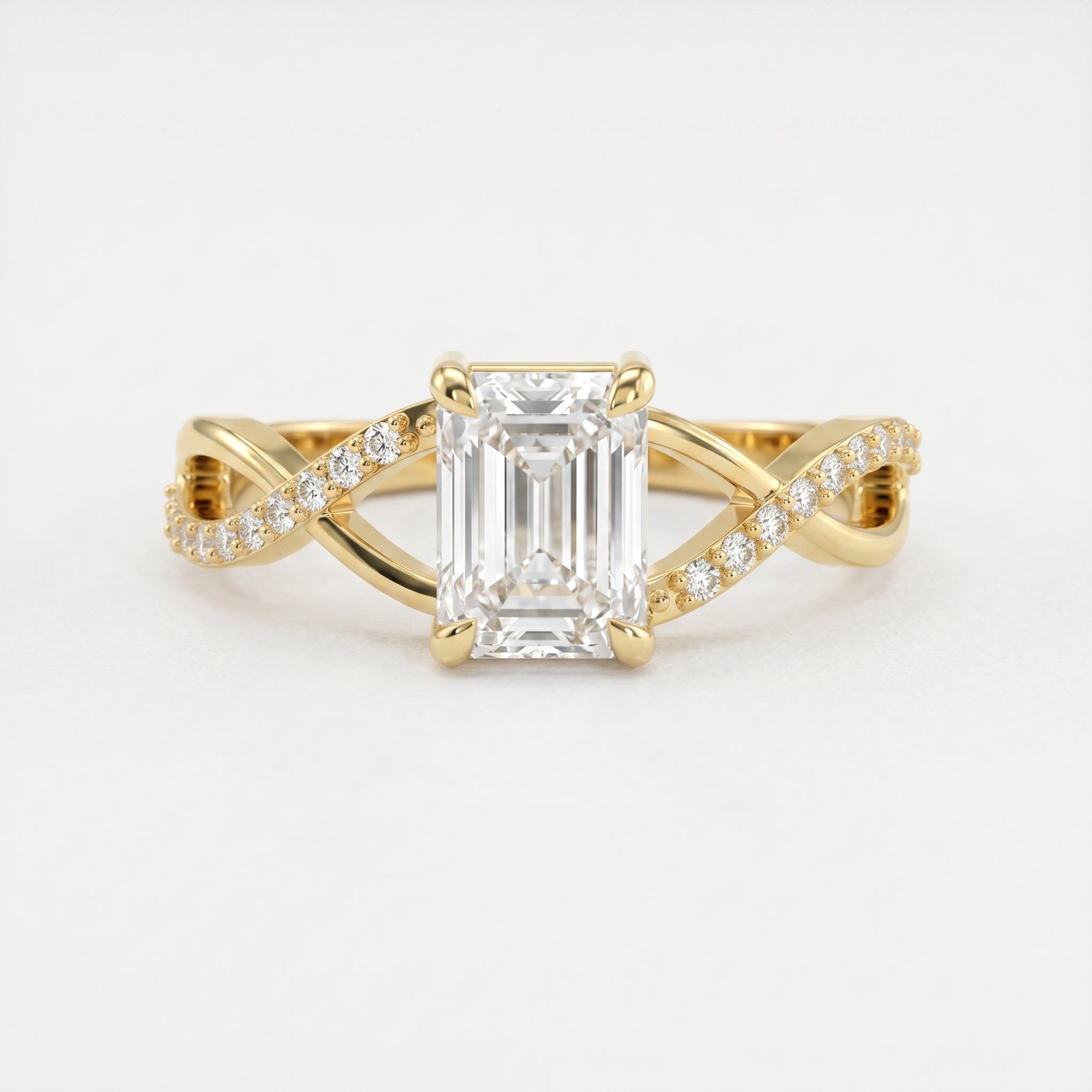 Pure Flow Emerald Ring